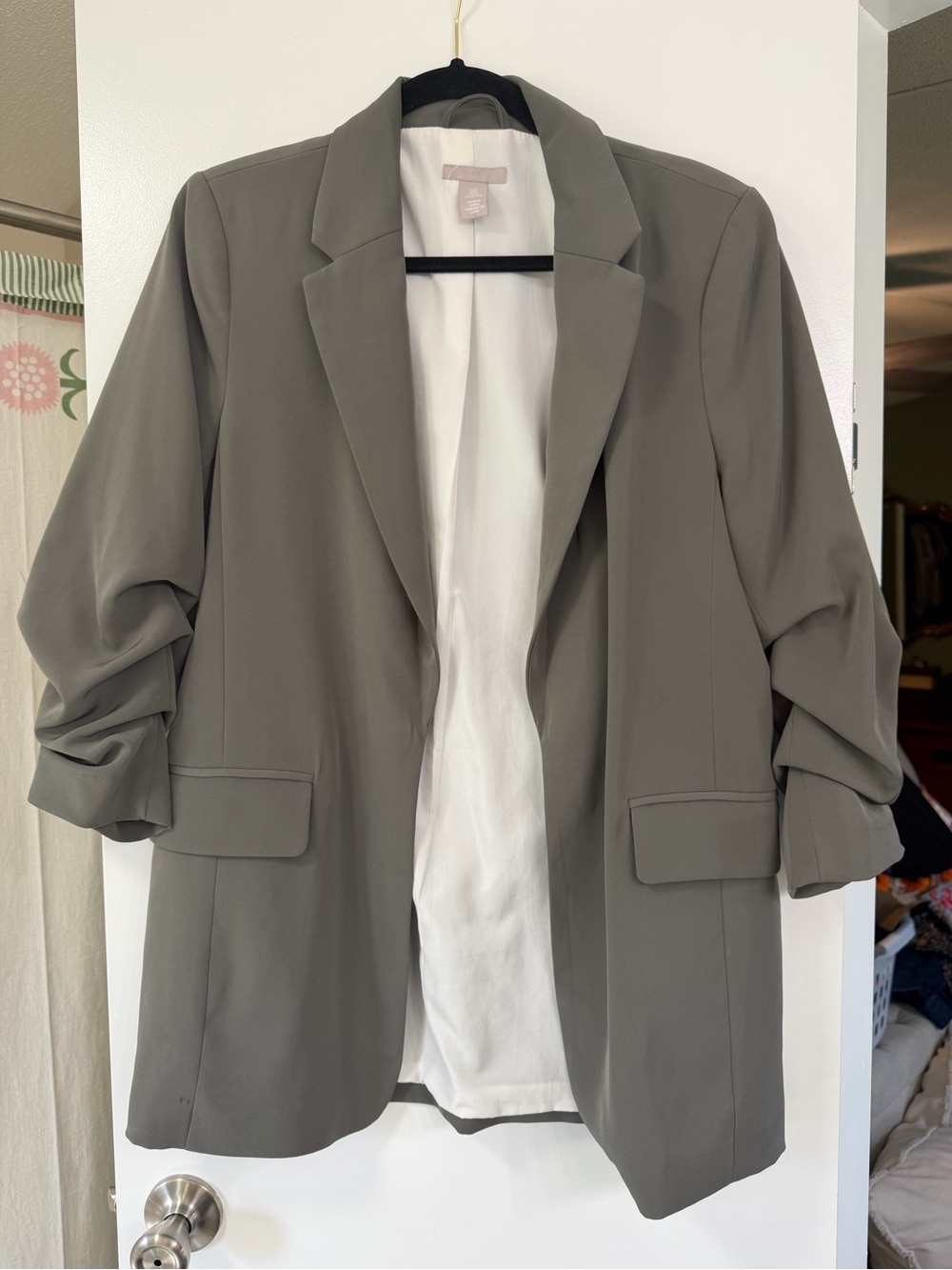 H&M Grey/Green Blazer
